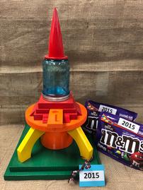 Colorful Rocket M&M's Dispenser + 1 Lb. of M&M's 202//269